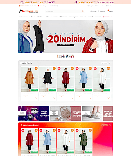 Butik ve Giyim E-Ticaret Yazılımı