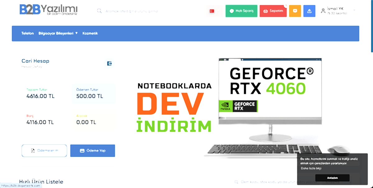 Kapalı Devre B2B Bayi Yönetim Scripti – (Bayilere Özel Toptan Satış Sistemi)