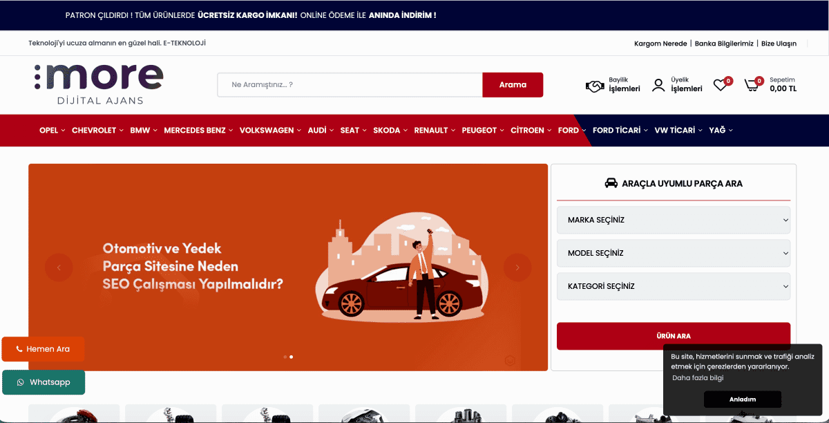 Oto Yedek Parça Yazılımı