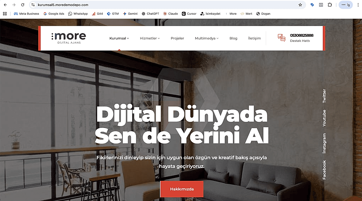 Kurumsal v5 - Modern Mimari ve Kreatif Ajans Yazılımı