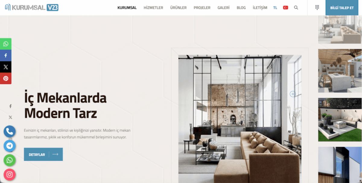 Gelişmiş Kurumsal Firma ve Ürün Tanıtım Scripti