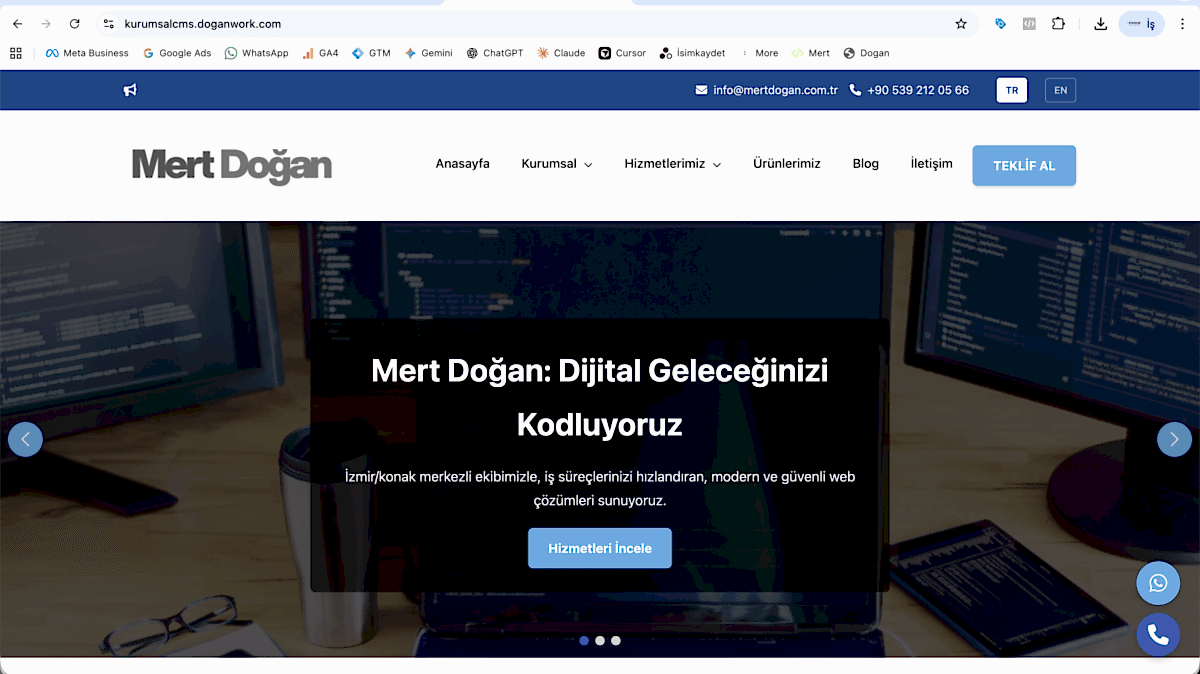 More Kurumsal CMS | Güvenli, Hızlı ve Modüler PHP Yönetim Paneli
