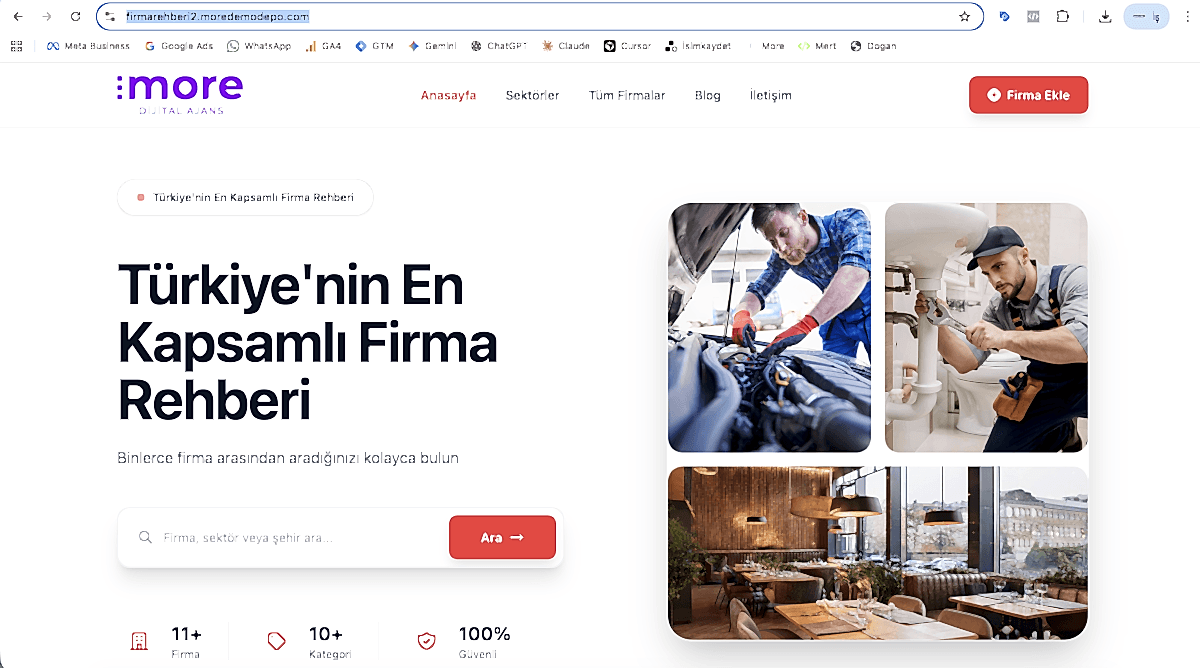 Firma Rehberi v2 - Minimalist İşletme ve Hizmet Rehberi Yazılımı