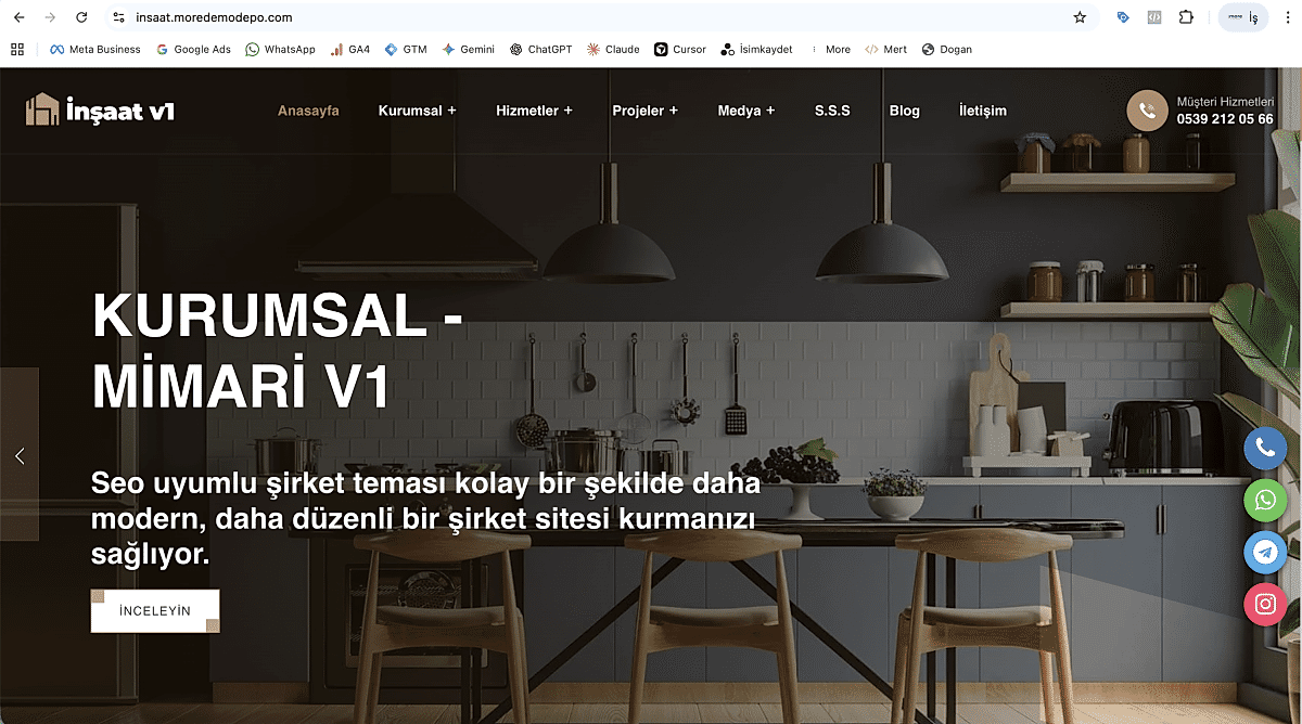 İnşaat v1 - Kurumsal İnşaat ve Mimarlık Yazılımı