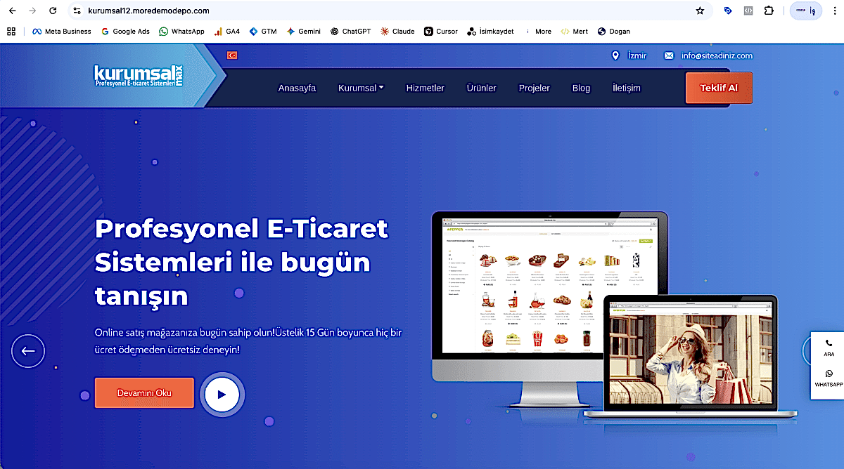 Kurumsal v12 - Modern Dijital ve Teknoloji Odaklı Şirket Yazılımı