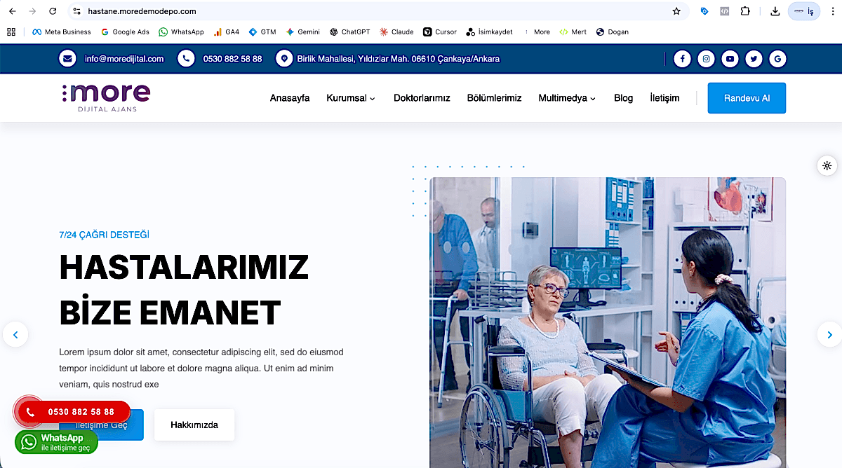 Hastane v1 - Kapsamlı Hastane ve Tıp Merkezi Yazılımı