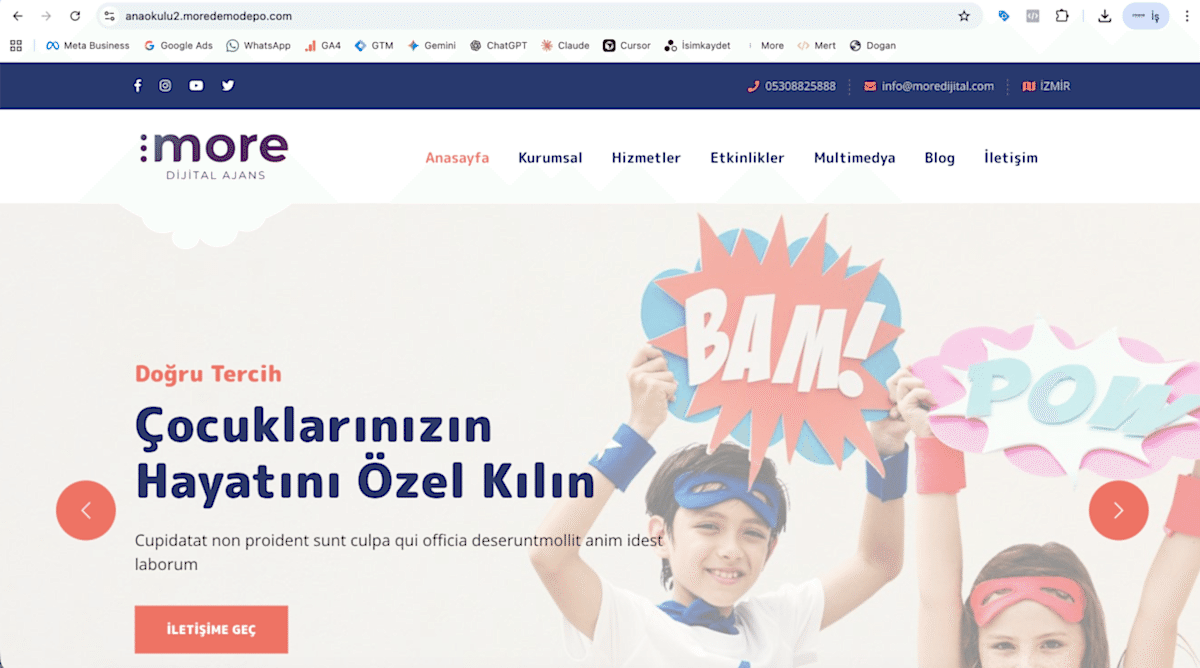 Anaokulu v2 - Modern ve Dinamik Eğitim Kurumu Yazılımı