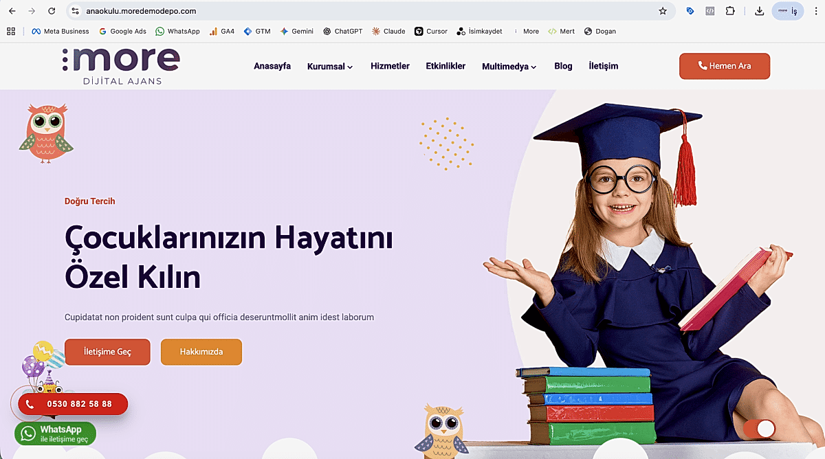 Anaokulu v1 - Kreş ve Okul Öncesi Eğitim Kurumları Yazılımı