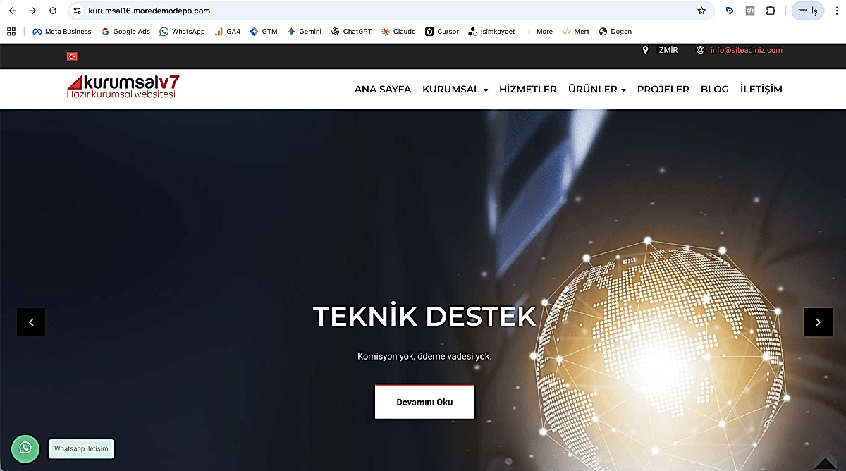 Kurumsal v16 - Global ve Teknik Kurumsal Yazılım