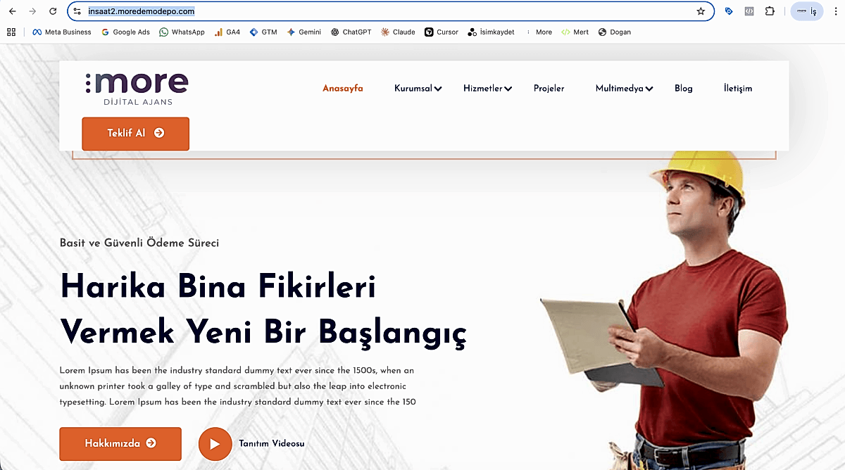 İnşaat v2 - Dinamik İnşaat ve Taahhüt Firması Yazılımı