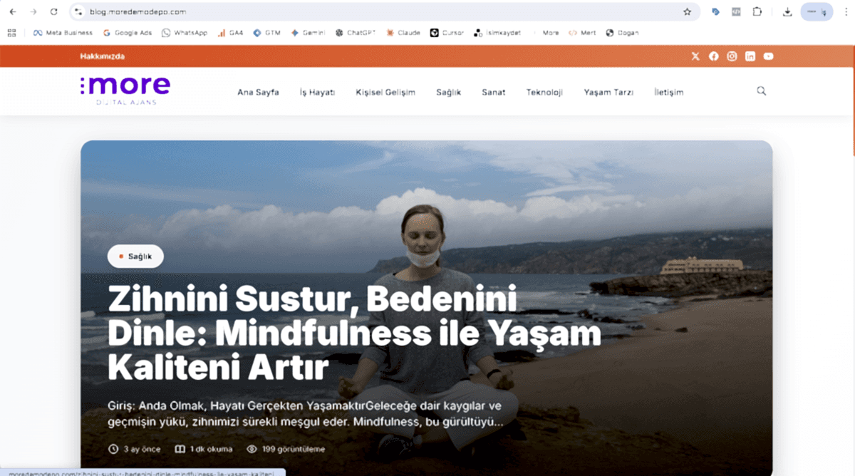 Blog v1 - Modern ve SEO Odaklı İçerik Yönetim Sistemi